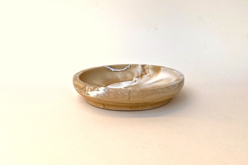 BAASJE-DIERENBOETIEK-hondenpension-PINO-PETS-classic-feeder-bowl-camel-brown-marble-small