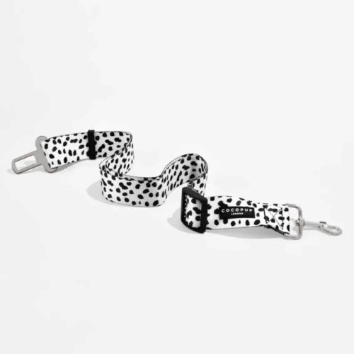 BAASJE - dierenoppas - Cocopup London - Seat Belt Restraint - Monochrome Spots