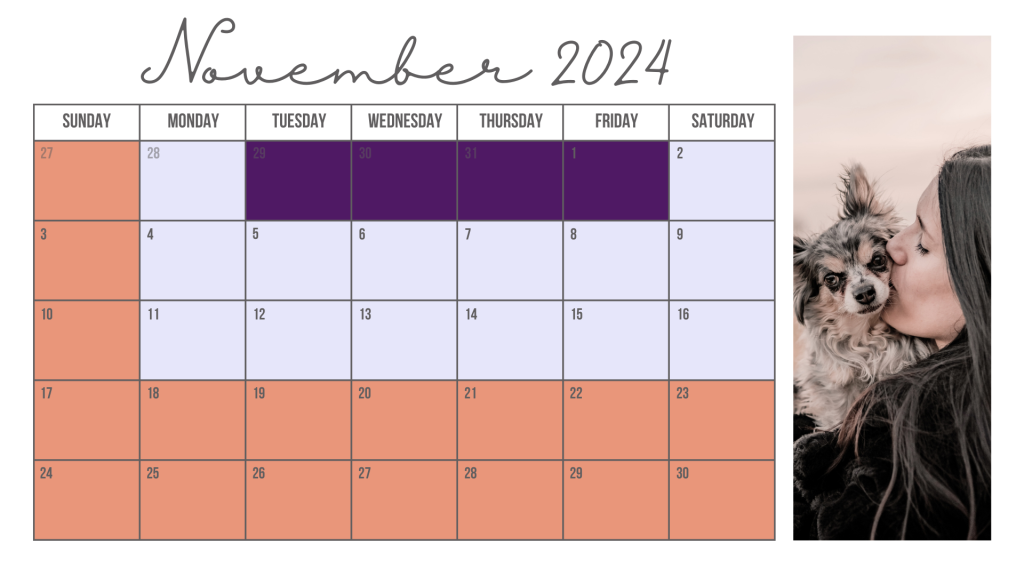 KALENDER BAASJE - November - 2024